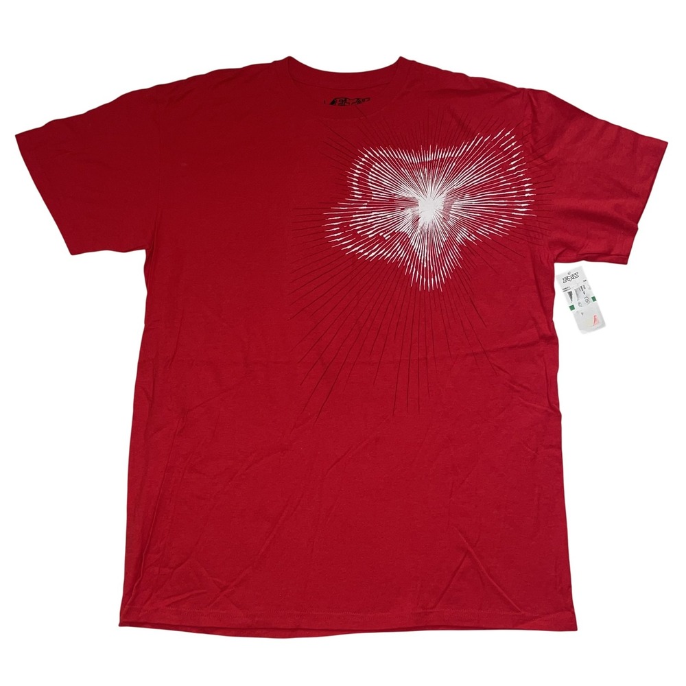 Vtg Fox Racing Shirt Mens L Y2K Red Burst Graphic Tee Motocross BMX Skate NWT
